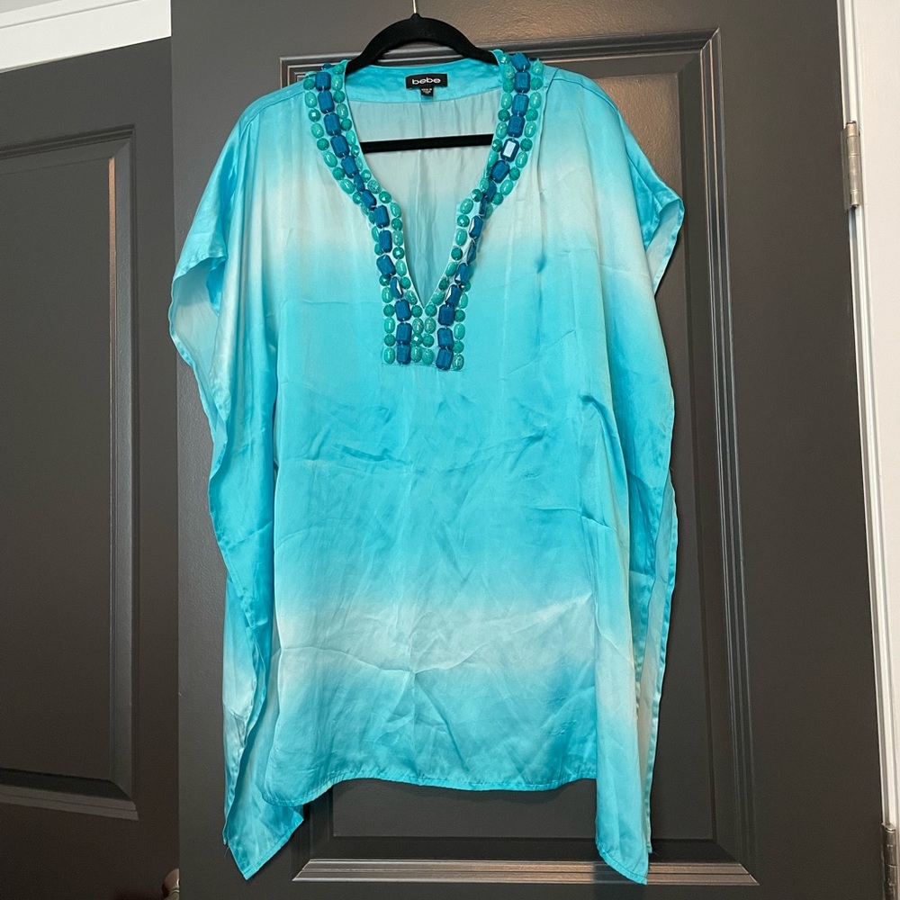 Y2K Silk Bebe Beaded Tunic